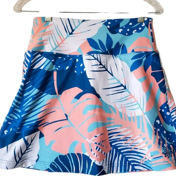 Uv Skinz Tropical UPF 50+ Mini Skort Athletic Sports Size XS Women Preowned - Picture 3 of 10